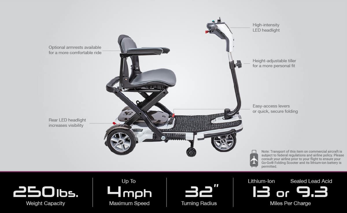 Go-Go® Folding Scooter 4-Wheel