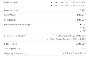 S-6 Series Specifications