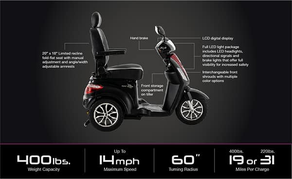 Raptor (Black) 3-Wheel